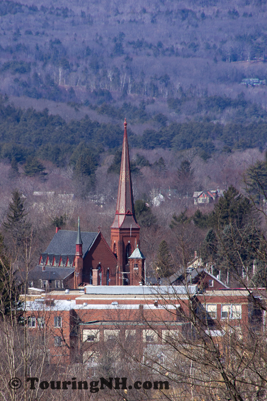 The view from one of the massive ledges