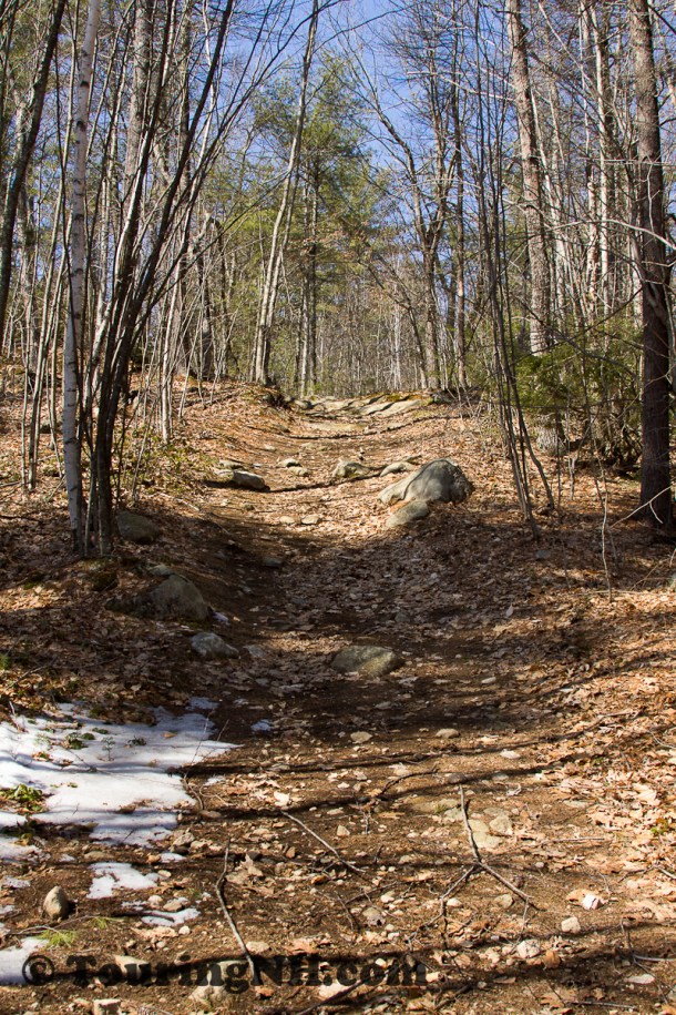 This image doesn't really do justice to the steepness of the trail