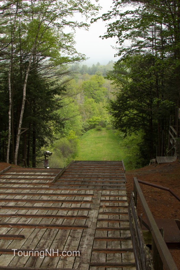 I didn't climb to the top, but I can't imagine going down it on a pair of skis!