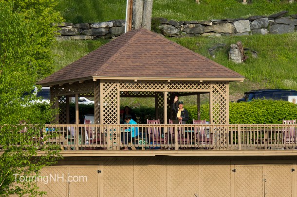Lakeside residents wave as we pass