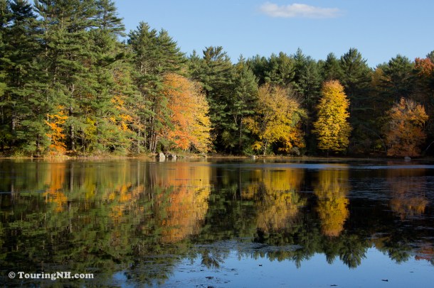 Lincoln Pond in the fall