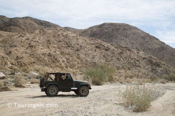 This part of the road was fine. I was too busy trying to keep Toad on the road to take pictures later!
